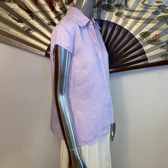 Holt Renfrew Linen Shirt, XS / S - Picture 3 of 5